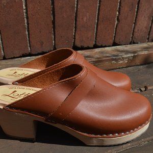 Lotta from Stockholm Classic High Heel Clogs Size UK 41